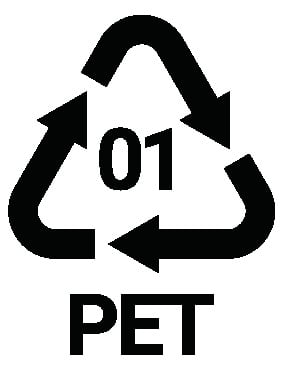 01 PET-muovi merkki