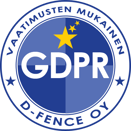 GDPR D-Fence logo 40X40mm