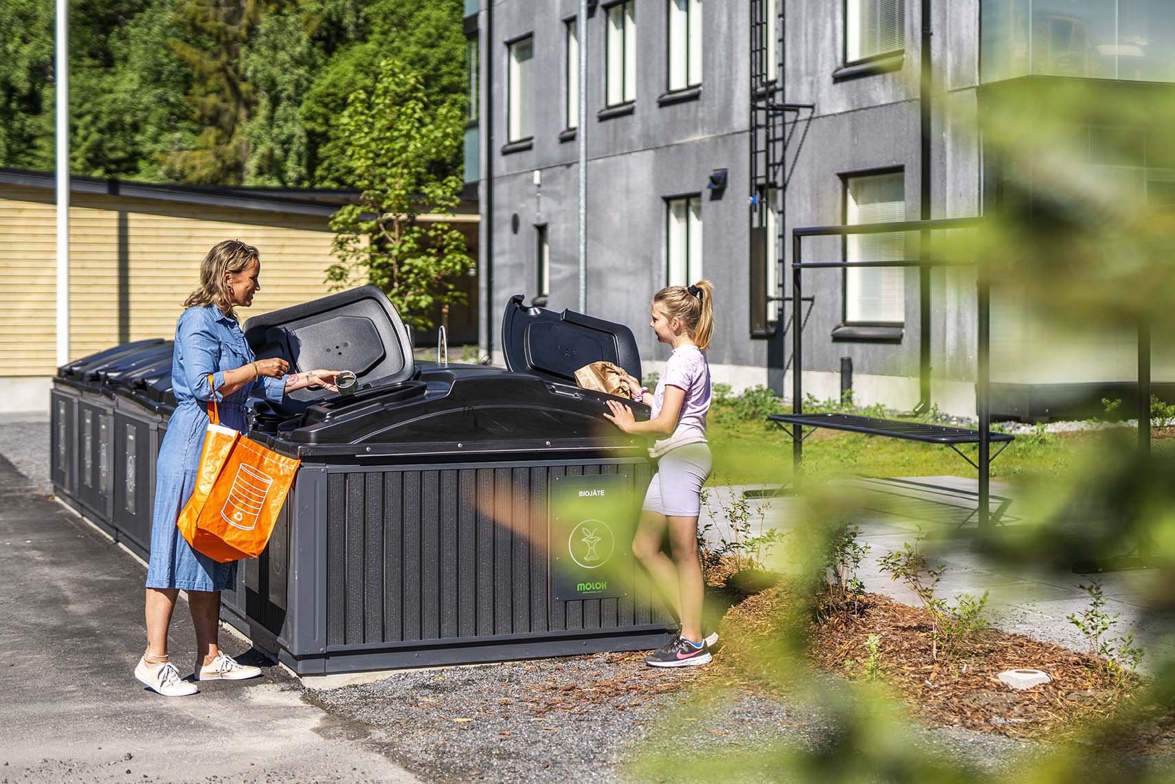 MolokDomino-kierrätyksen keräyspiste