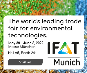 Visit us at IFAT Munich on May 30 - June 3, 2022