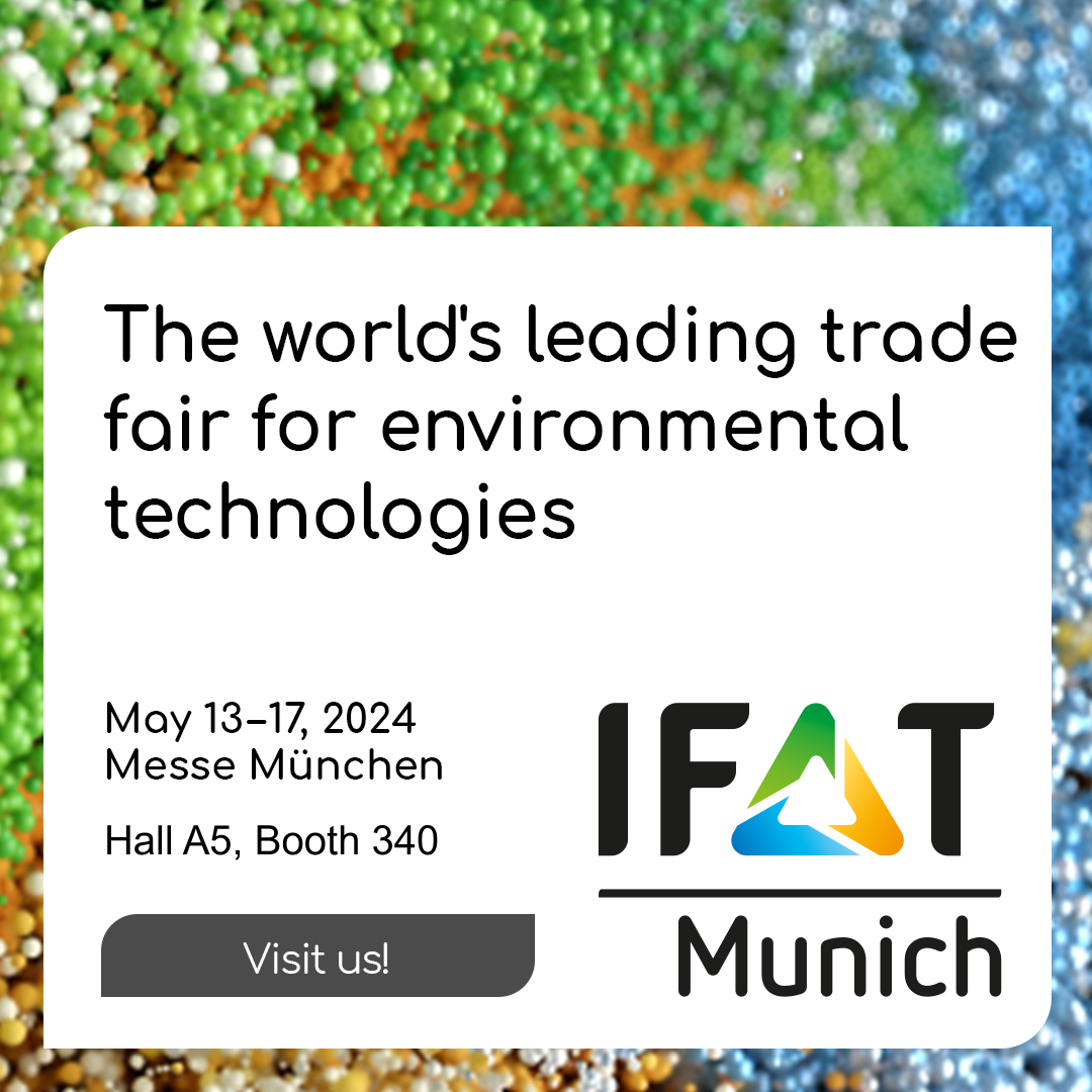 Visit us at IFAT Munich on May 13-17, 2024