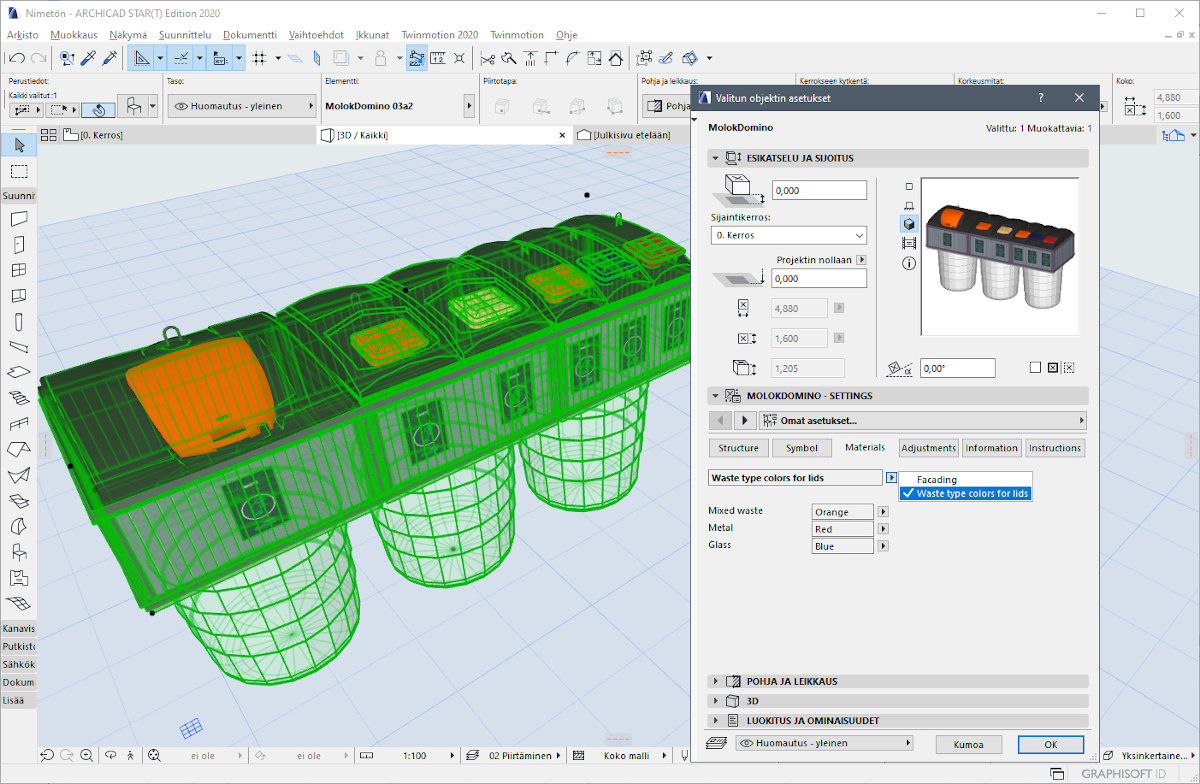 MolokDomino in Archicad